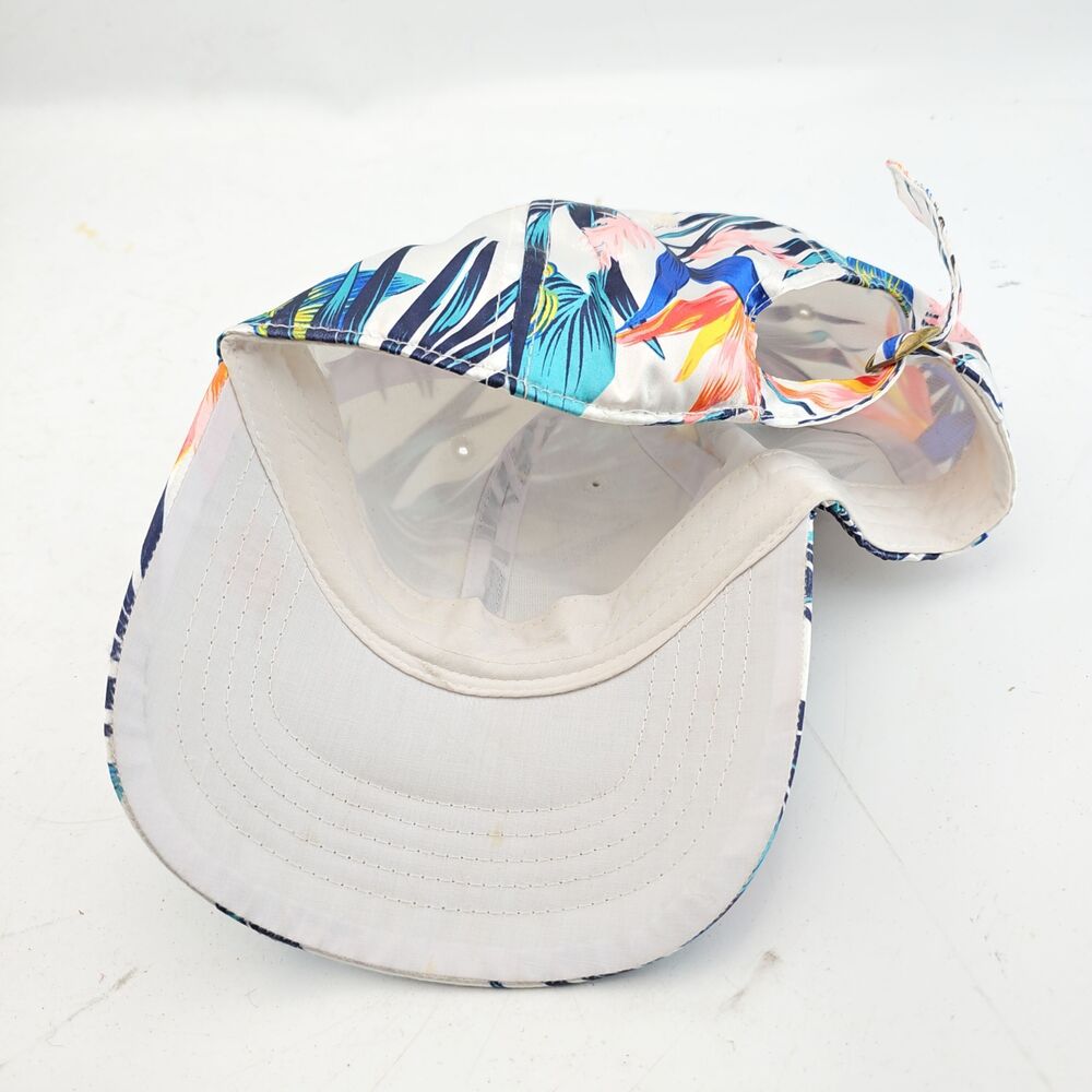 Floral Shiny Baseball Cap Strap Back Bird Of Paradise - Picture 5 of 5